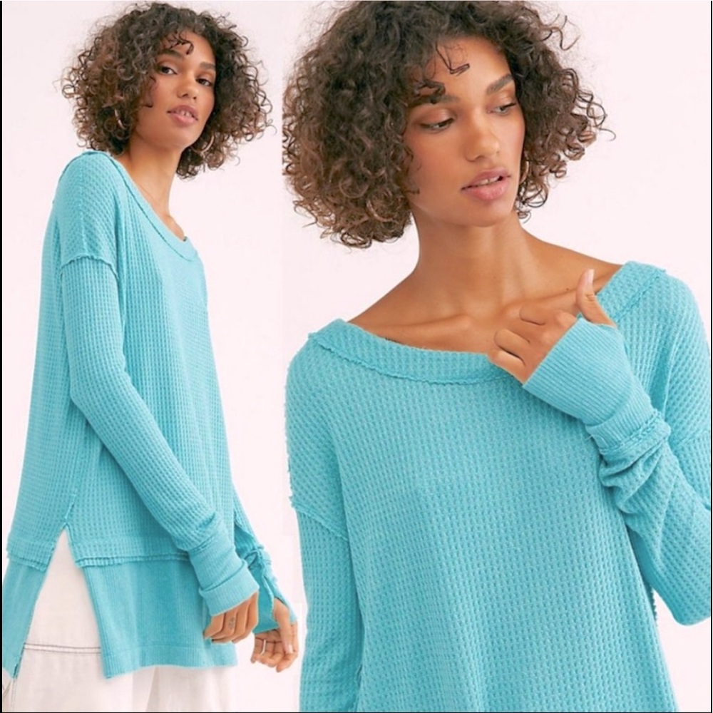 ✨NWT✨Free People North Shore Thermal Top